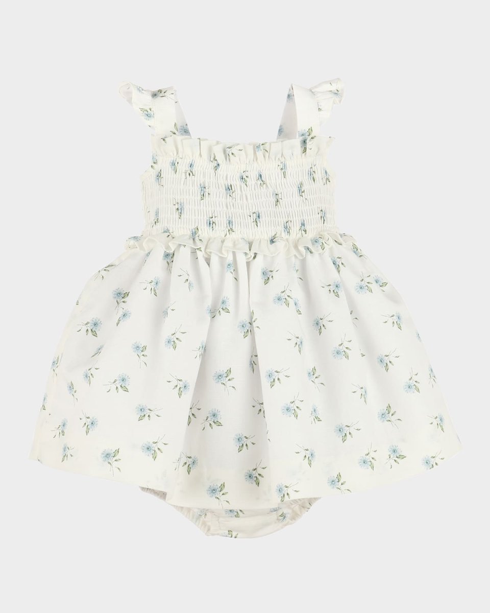 Girl's Smocked Floral-Print Sundress, Size 6M-3
